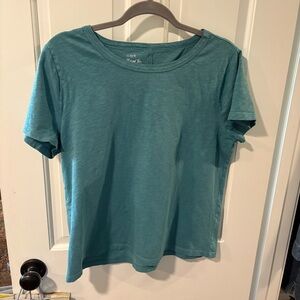 J. Crew Girlfriend Tee in Teal